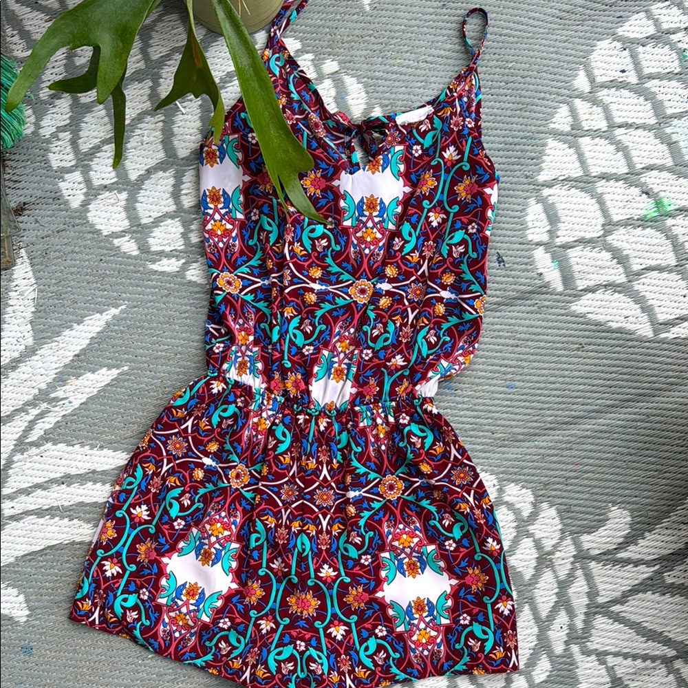 Colorful Floral Romper